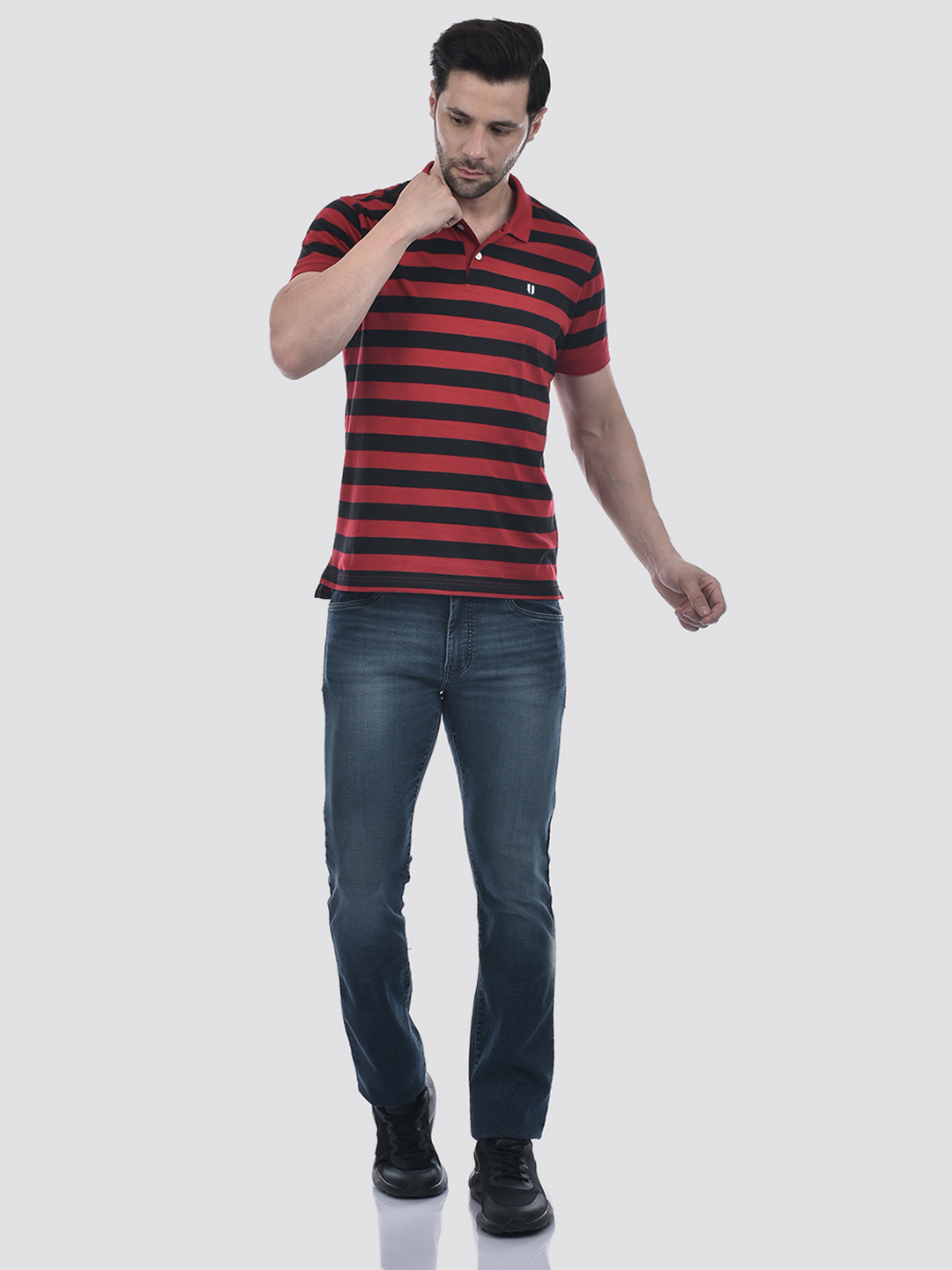 Numero Uno Men Blue Faded Straight Fit Sustainable Jeans